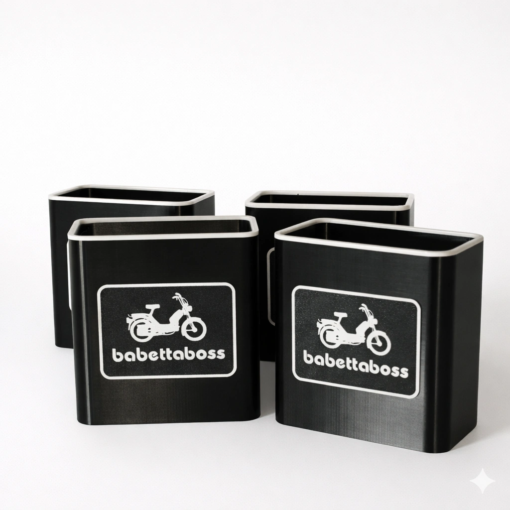 3D tištěné držáky oleje na moped