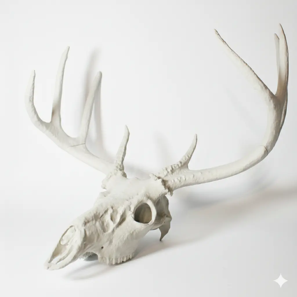 3D tištěný model lebky jelena z PLA