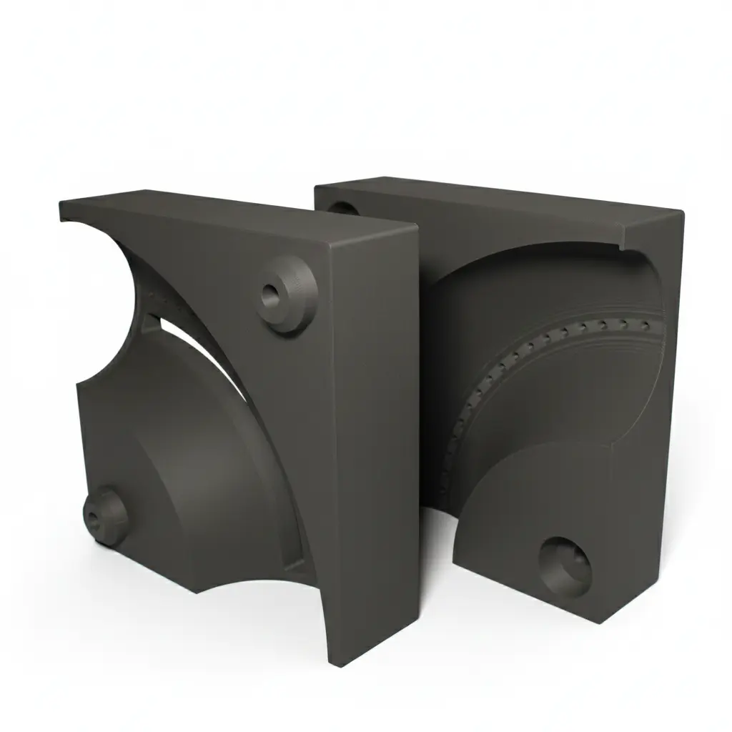 3D tištěný přípravek na řezání trubek pod úhlem z PETG