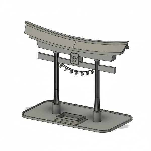 3D modelování japonské dekorace