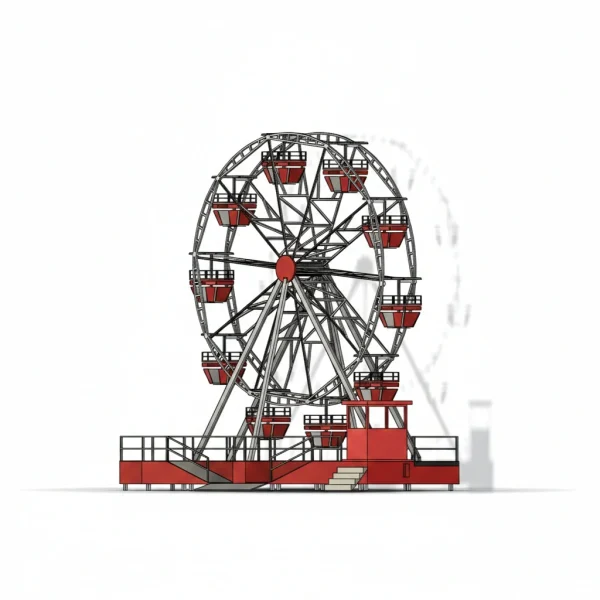 3D modelování pouťové atrakce