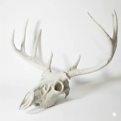 3D tištěný model lebky jelena z PLA