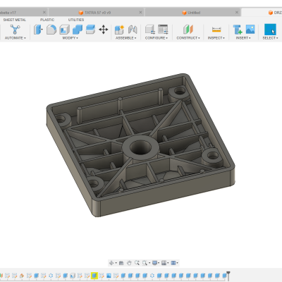 Držák světla Technologie:3D modelování