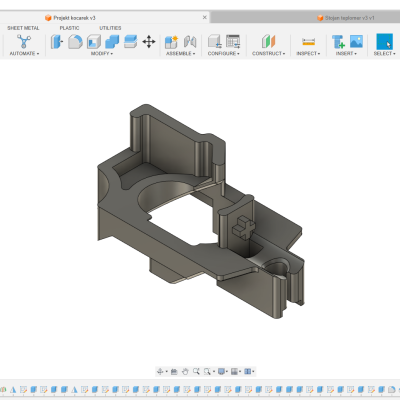 Zarážka kočárku Technologie:3D modelování